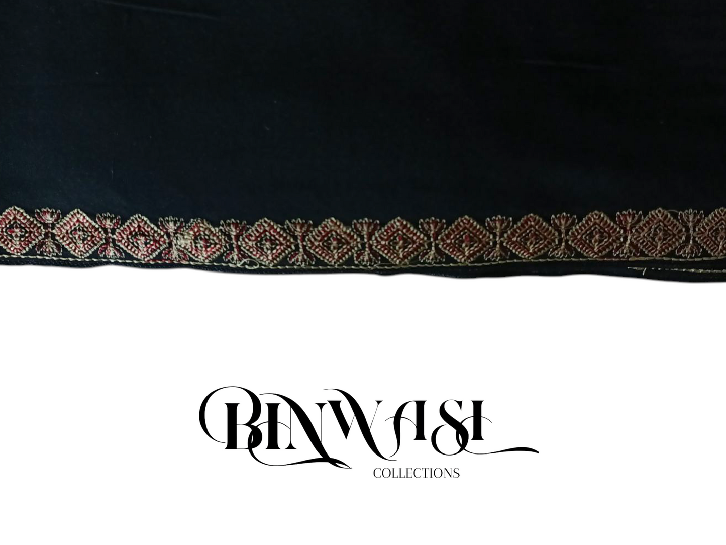 Classic Swiss Shawl with Light Dabbi Thread Touch