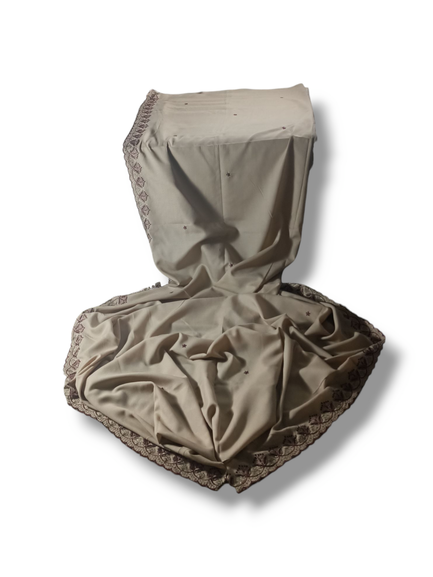 Premium Swiss Shawl with Delicate 3mm Sequin Border